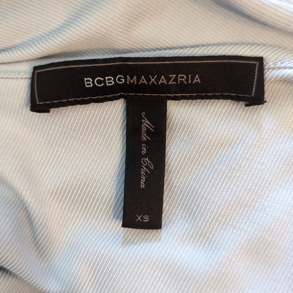 BCBG MaxAzria draped tank top light blue XS - Picture 4 of 7
